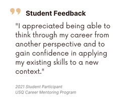 Student feedback from the 2021 Career Mentoring Program