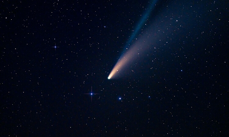 Comet in the sky.